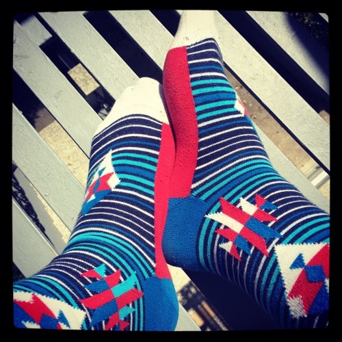 Socks worn on 2017-04-23 — Birds&Bells