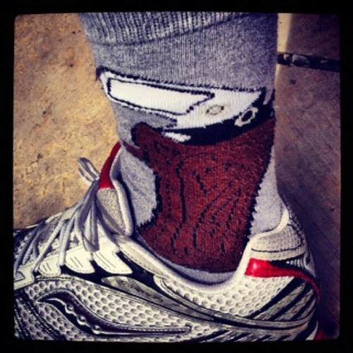 Socks worn on 2013-04-14 — Urban Harvest Garden